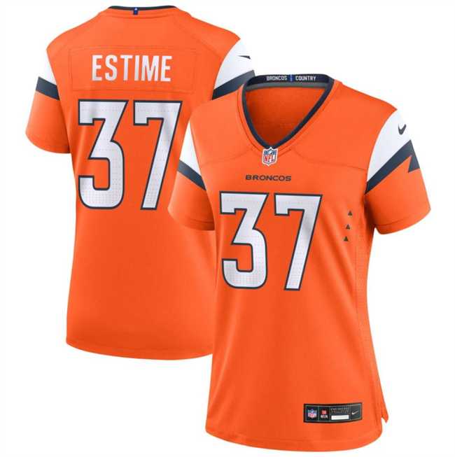 Women's Denver Broncos #37 Audric Estime Orange 2024 Football Stitched Jersey Dzhi,We sell and wholesale Women's Denver Broncos #37 Audric Estime Orange 2024 Football Stitched Jersey Dzhi on line form chian!